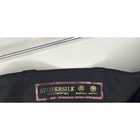 Spaidersilk Women’s Plus Size Straight Leg Dress Pants Black SIZE 32W NWOT - Picture 6 of 8